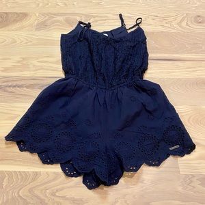 Abercrombie & Fitch Navy Romper